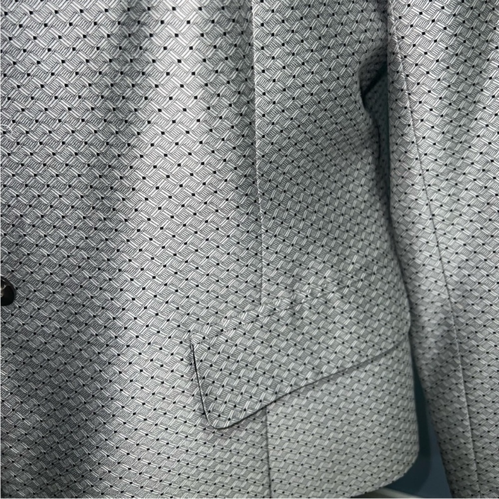 Talbots- Silver and black polk a dot jacket - Picture 3 of 6